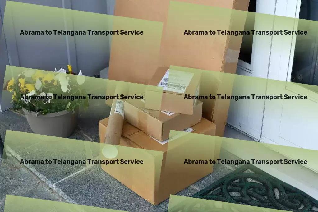 Abrama to Telangana Luggage Courier Professional transport solutions