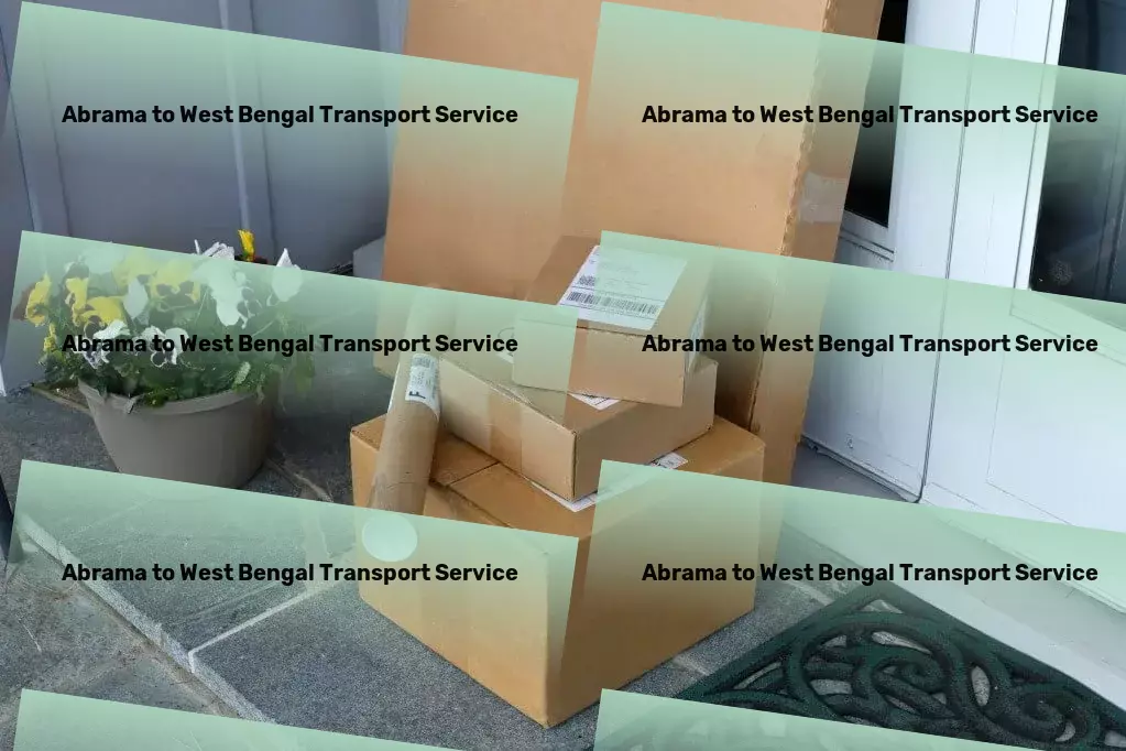 Abrama to West Bengal Courier And Parcel Door-to-Door Cargo