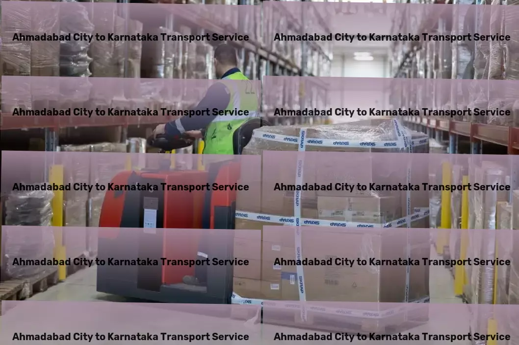 Ahmadabad City to Karnataka Luggage Courier Package transport services