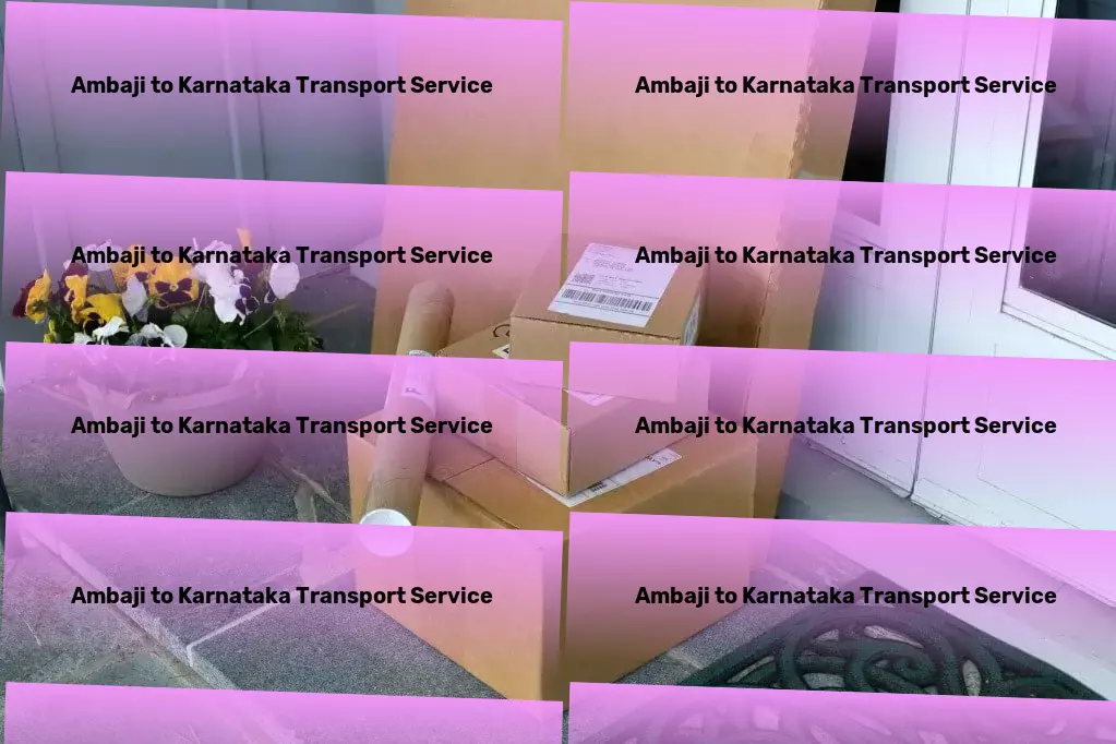 Ambaji to Karnataka Courier And Parcel Quick goods services